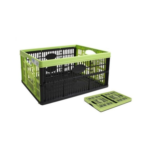 CAJA PLEGABLE 32 LITROS VERDE Y NEGRA