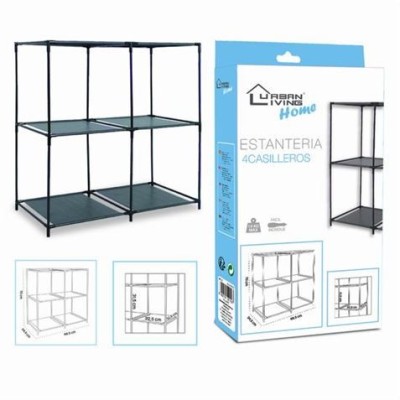 ESTANTERIA NEGRA CUBOS 68.5X34.5 URBAN LIVING