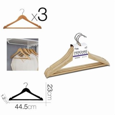 SET 3 PERCHAS MADERA 44.5CM URBAN LIVING