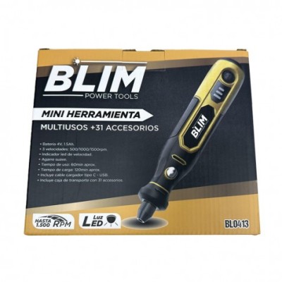 MINI HERRAMIENTA MULTIUSOS BATERÍA 4V + 31 ACCESORIOS BLIM