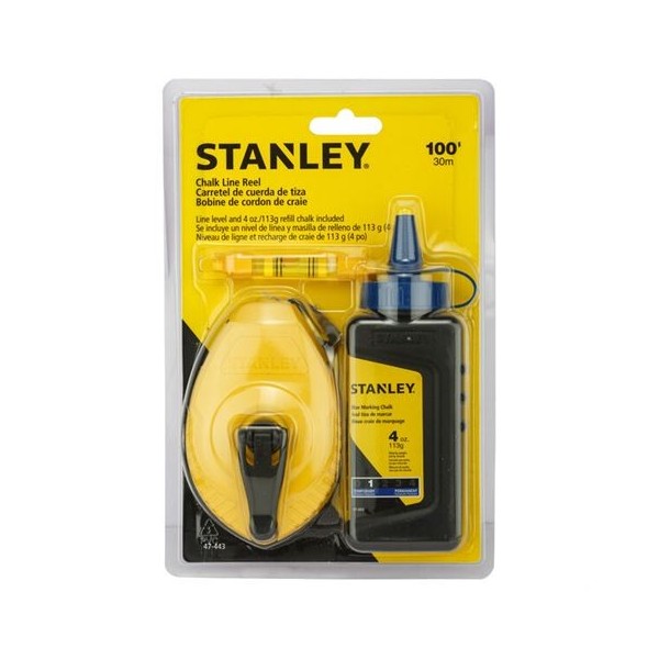 KIT TIRALINEA DE TIZA 30GR CON NIVEL STANLEY