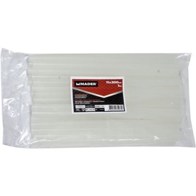 1KG BARRAS DE PEGAMENTO SILICONA TRANSPARENTE 11 X 300MM