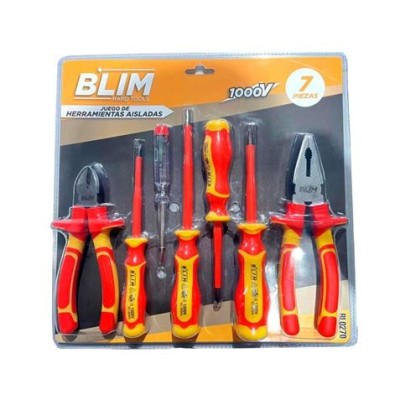 JUEGO 7 PCS HERRAMIENTAS AISLADAS 1000V. BLIM