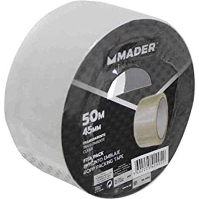 CINTA DE EMBALAJE TRANSPARENTE 50M X 45MM MADER