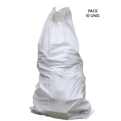 PACK 10 BOLSAS DE ESCOMBROS DE RAFIA 85X55CM 25KG SUNGARDEN