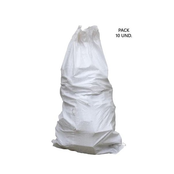 PACK 10 BOLSAS DE ESCOMBROS DE RAFIA 85X55CM 25KG SUNGARDEN