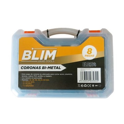 JUEGO 8 PCS CORONAS BI-METAL BLIM