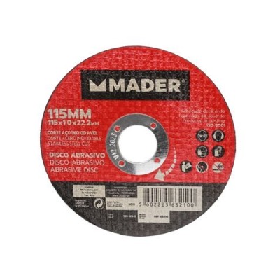 DISCO ABRASIVO INOX CORTE 115 MM MADER