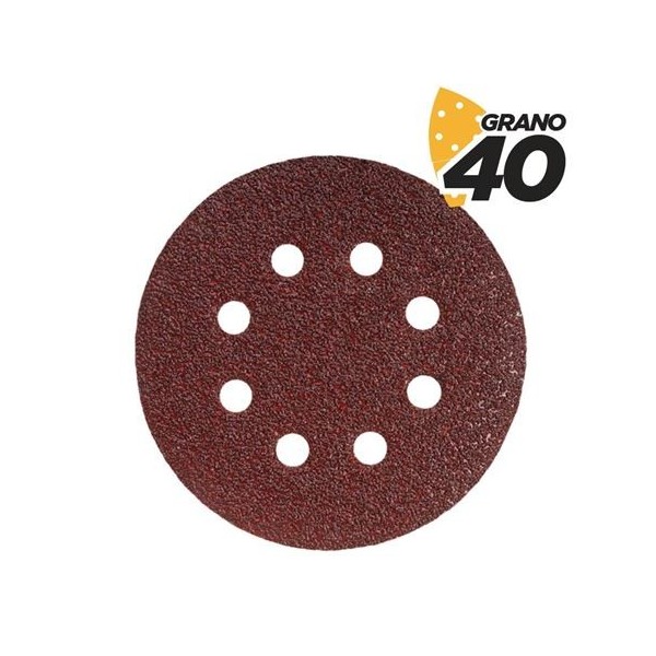 PACK 10 LIJAS CIRCULARES 125MM GRANO 40 PARA BL0136 BLIM