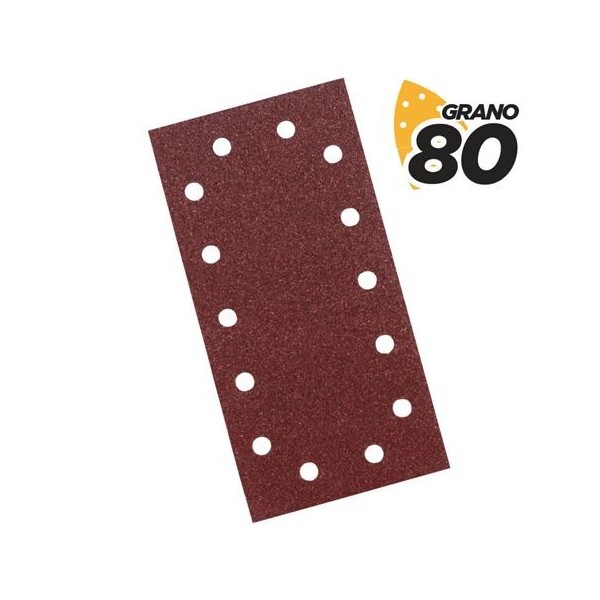 PACK 10 LIJAS RECTANGULARES GRANO 80 PARA BL0123, BL0417 BLIM