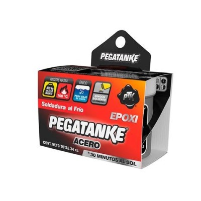 PEGATANKE EPOXICO CLASICO ACERO NEGRO 32GR