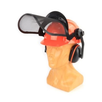 CASCO + PROTECTOR FACIAL + AURICULARES MADER