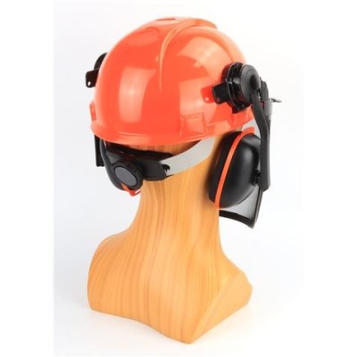 CASCO + PROTECTOR FACIAL + AURICULARES MADER