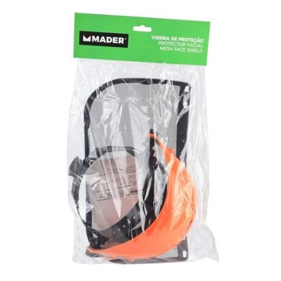 VISERA DE PROTECCION FACIAL METALICA NARANJA MADER