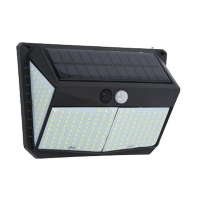 REACONDICIONADO APLIQUE LED SOLAR 250LM ILUMINACIÓN 3 CARAS NEGRO ELBAT