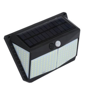 REACONDICIONADO APLIQUE LED SOLAR 250LM ILUMINACIÓN 3 CARAS NEGRO ELBAT