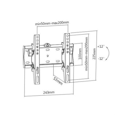 SOPORTE DE PARED TV LED LCD 23-42 CROMAD