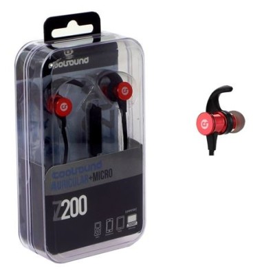 AURICULAR + MICROFONO Z200 ROJO COOLSOUND