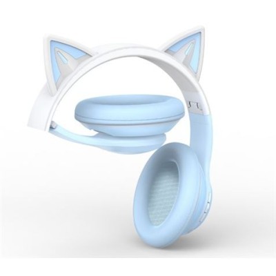 AURICULARES DIADEMA BLUETOOTH BE38 CATS AZUL XO