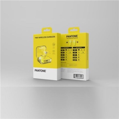 AURICULARES BLUETOOTH TWS 011 AMARILLO PANTONE TM