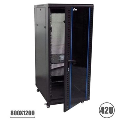 RACK 19 42U 800X1200 PERFORADO CROMAD