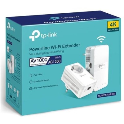 KIT EXTENSOR POWERLINE WIFI TP-LINK1000MBPS (TL-WPA7617)