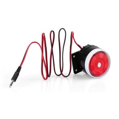 MINI SIRENA CON CABLE PARA ALARMA CV0156 CAMVIEW