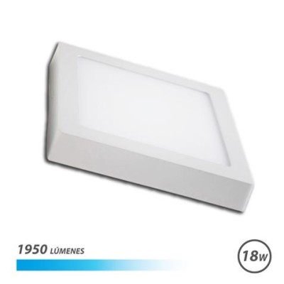 DOWNLIGHT CUADRADO SOBRE PARED LED 18W 1950LM LUZ FRIA ELBAT