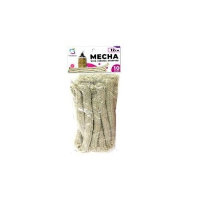 PACK 10 MECHAS PARA ANTORCHA FIBRA NATURAL