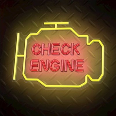 LAMPARA DECORATIVA LED NEO CHECK ENGINE FOREVER