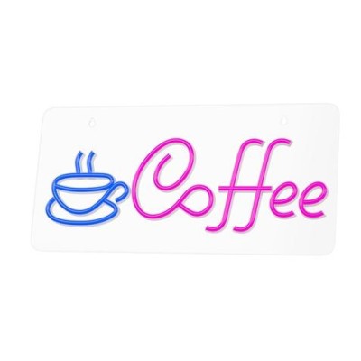 LAMPARA DECORATIVA NEON LED COFFEE FOREVER