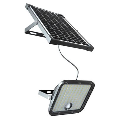 FOCO LED SOLAR 30W 4800LM CON SENSOR + MANDO ELBAT