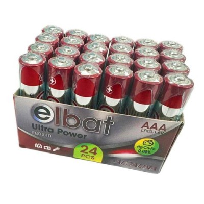 PACK 24 PCS PILAS ALCALINAS LR03/AAA ELBAT