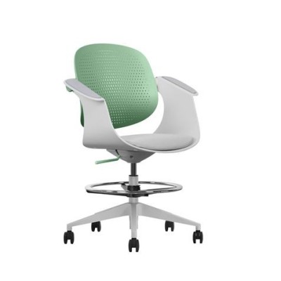 SILLA / TABURETE DE OFICINA TOP WORK VERDE CROMAD