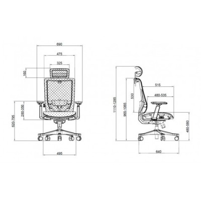 SILLA OFICINA GAMA SENIOR SE1100 CROMAD