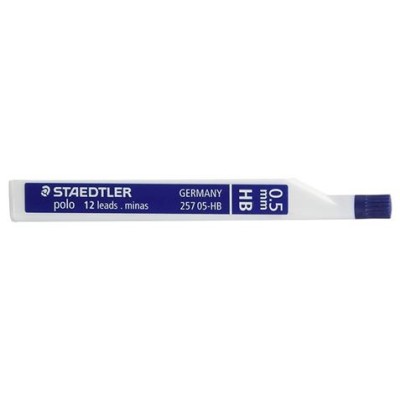 MINAS FINAS DE GRAFITO 0.5MM HB - 12 MINAS - POLO - STAEDTLER