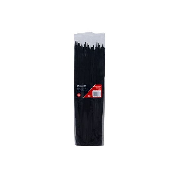 PACK 100 BRIDAS NYLON 300X3.6MM COLOR NEGRO