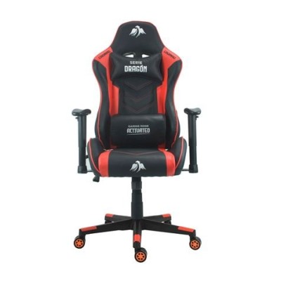 SILLA GAMING SERIE DRAGÓN ROJA CROMAD