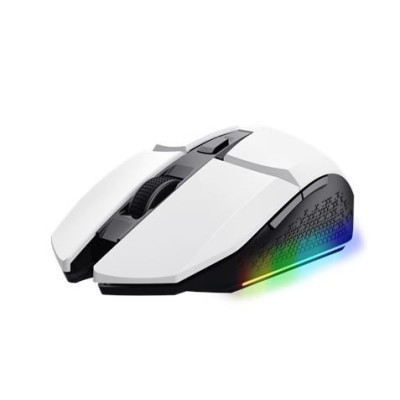 RATON GAMING INALAMBRICO RECARGABLE RGB BLANCO TRUST