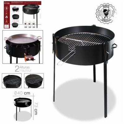 BARBACOA CARBON MODELO MEDITERRANEO 40XH73CM