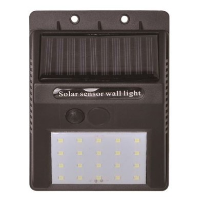 APLIQUE LED SOLAR 30LM NEGRO ELBAT