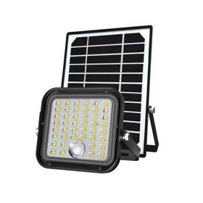 FOCO LED SOLAR 10W 1500LM CON SENSOR + MANDO ELBAT