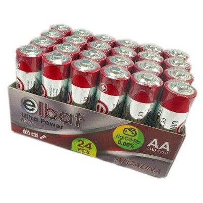 PACK 24 PCS PILAS ALCALINAS LR6/AA ELBAT