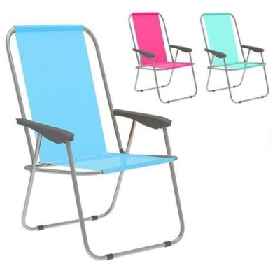 SILLA PLEGABLE PLAYA COLORES SURTIDOS 59X51X83