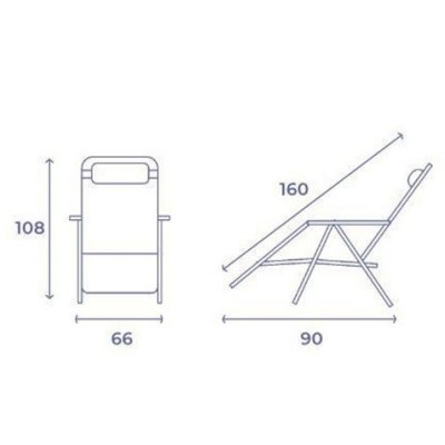 TUMBONA PLEGABLE BURDEOS DE ACERO CON COJIN CERVICAL