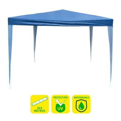 CARPA ACERO RAFIA 3X3 METROS AZUL OSCURO SUNGARDEN