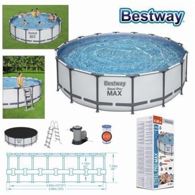 PISCINA CIRCULAR + BOMBA Y FILTRO 488X122CM BESTWAY