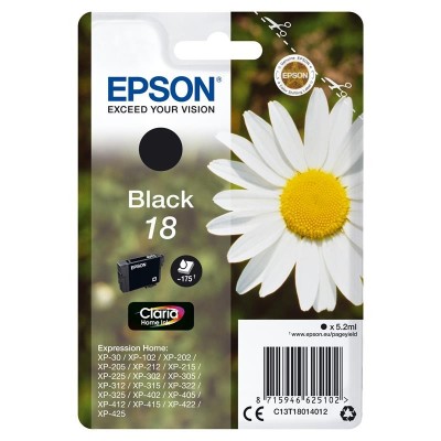 TINTA EPSON C13T18014012 T1801 BLACK 18