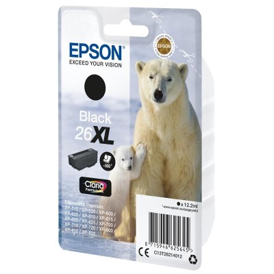 TINTA EPSON C13T26214012 BLACK 26XL T2621