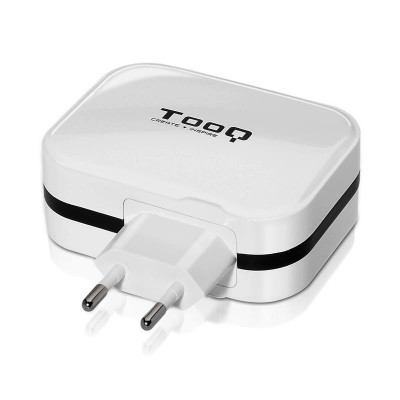 CARGADOR SMARTPHONE/TABLET TOOQ 4 PUERTOS USB WHITE